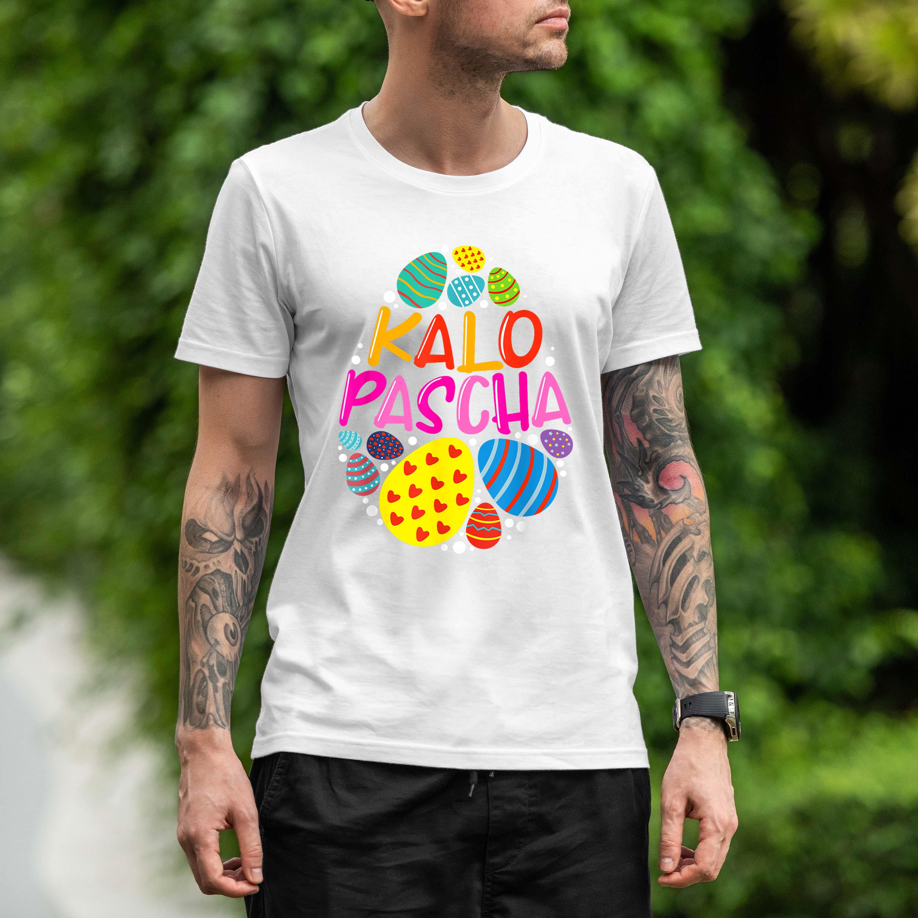 Kalo Pascha Greek Chocolate Eggs Shirt 